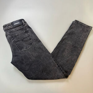 Women's Diesel Jeans Size 25* Neekhol Black Distressed Straight Romania
